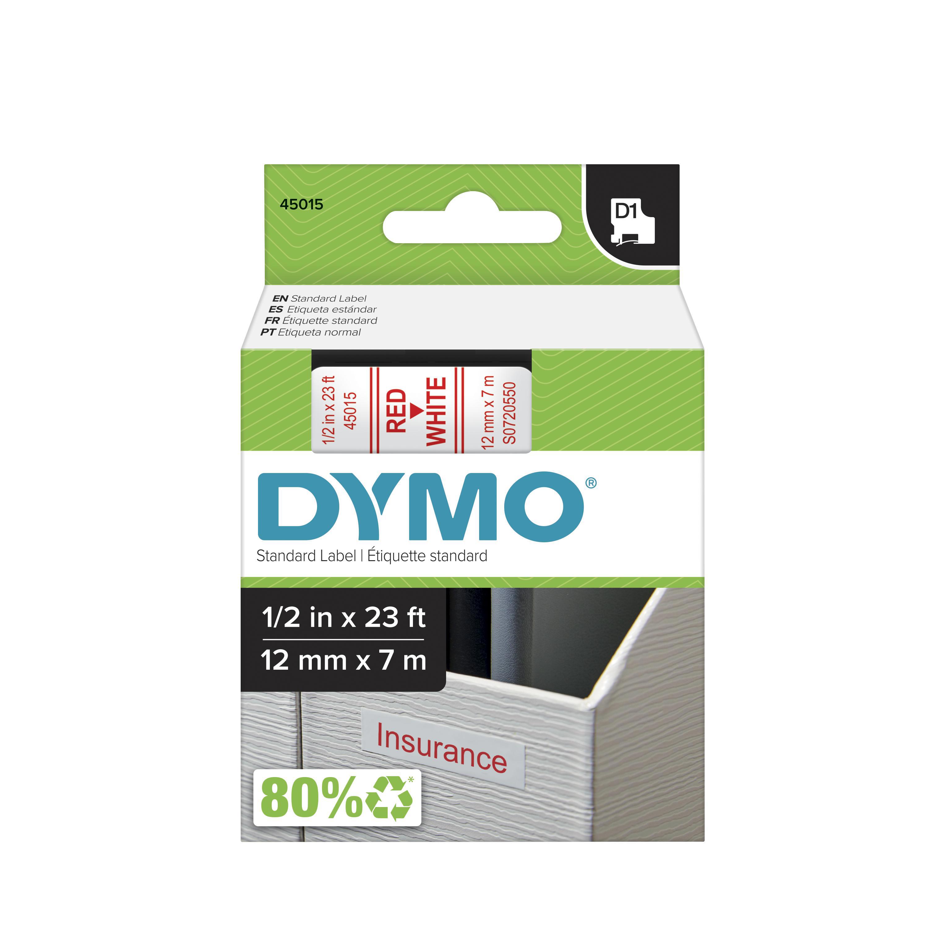 TAPE,CARTRIDGE,RD ON WHT